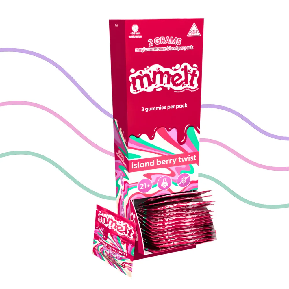 MMELT Island Berry Twist Mushroom Gummies