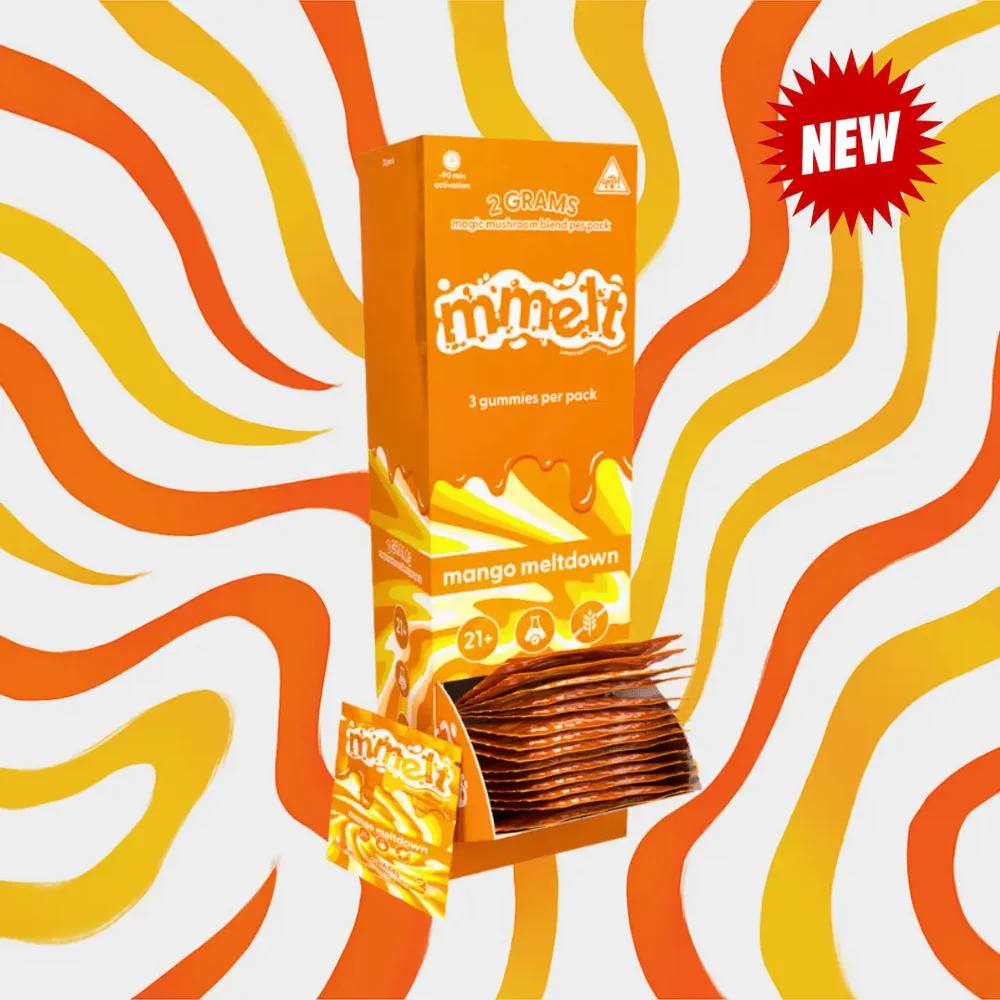 MMELT Mango Meltdown Mushroom Gummies