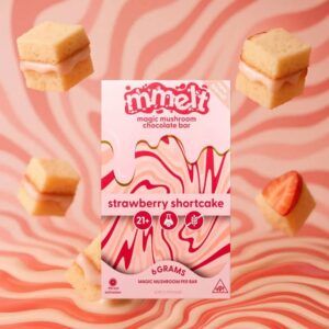 MMELT STRAWBERRY SHORTCAKE MUSHROOM CHOCOLATE BAR